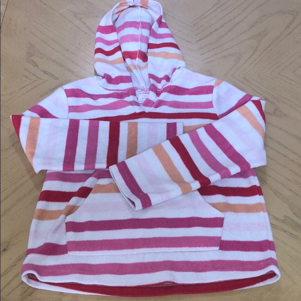 Multicolored fleece hoodie
